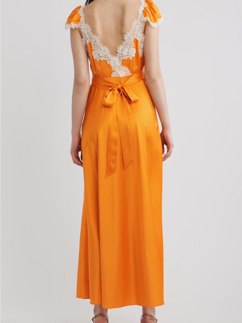 DOEN Fiona Dress in Tangerine - Picture 2 of 11
